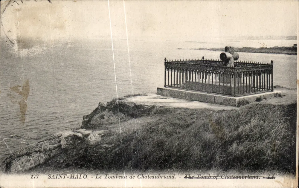 Saint-Malo - Il Sepolcro di Chateaubriand - Editore LL, n° 177 - Recto