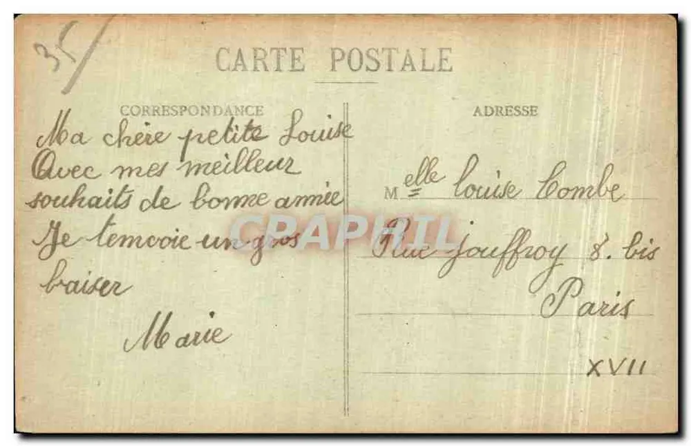 St-Malo - Côte d'Émeraude - Le Bé bei Sturm - G. F. - Nr. 3396 - Rückseite