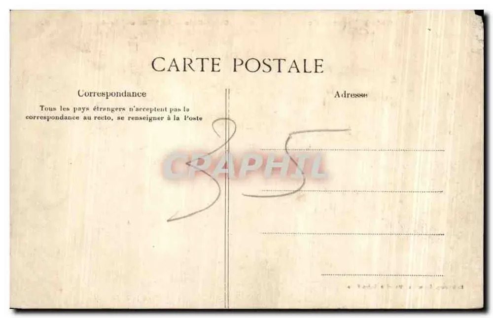 Saint-Malo — Der Sillon an einem stürmischen Tag — G.F. — Cote d’Emeraude 2879 - Rückseite