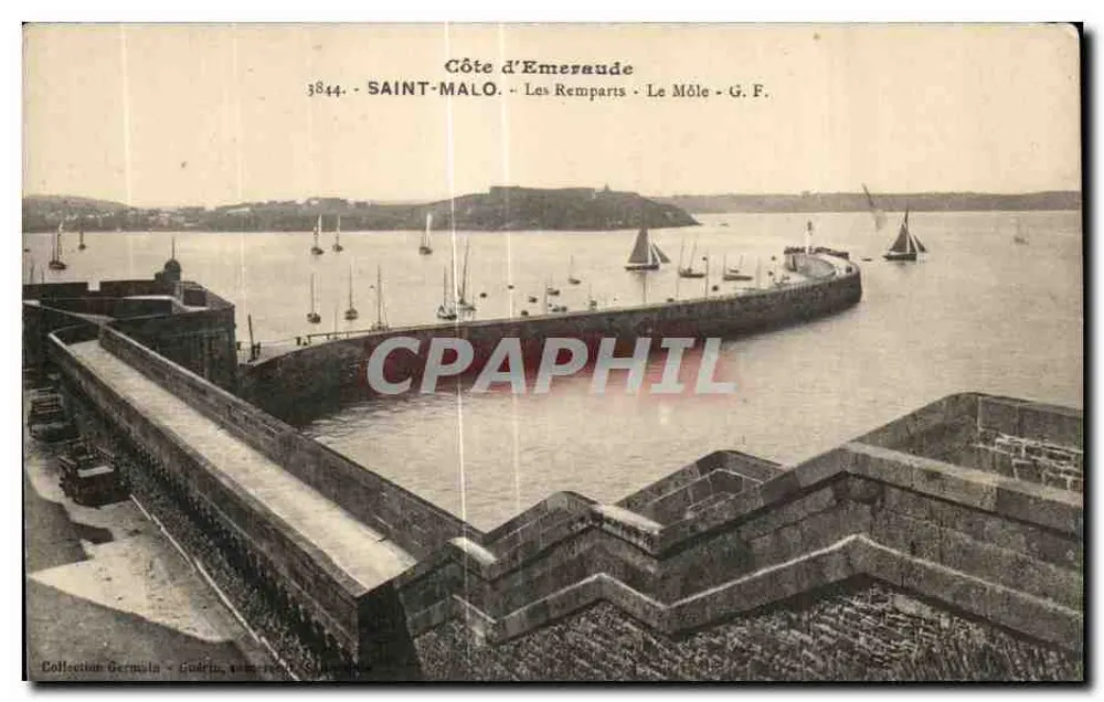 Saint-Malo - Die Mauern - Der Môle - G. F. - Vorderseite