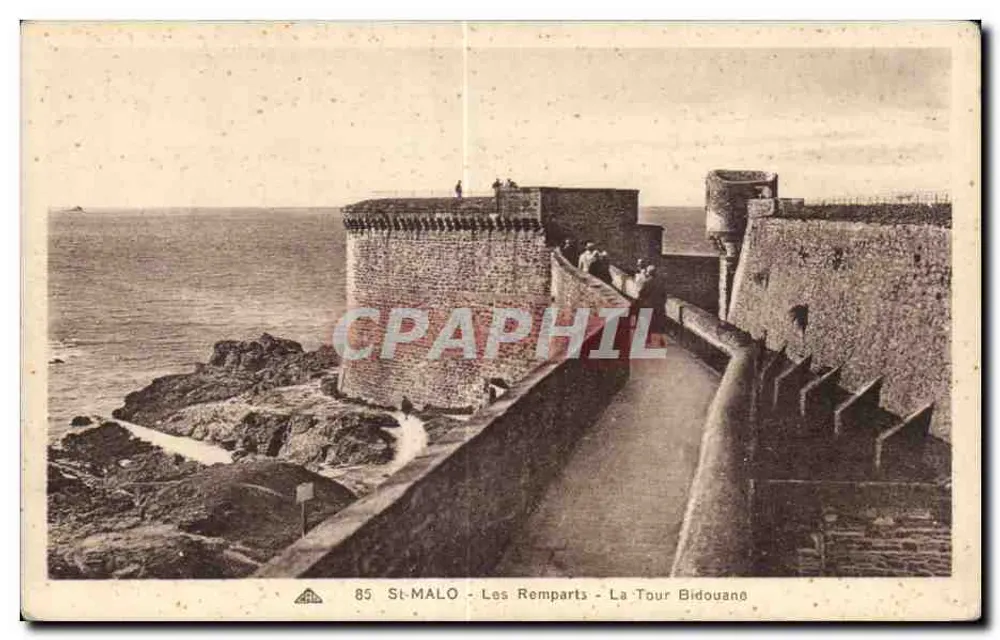 St-Malo - Die Mauern - La Tour Bidouane - Vorderseite