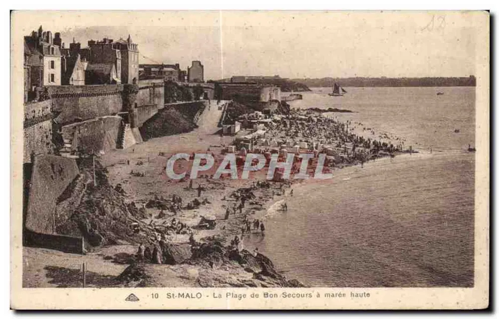St-Malo - La Plage de Bon Secours bei Ebbe - Vorderseite