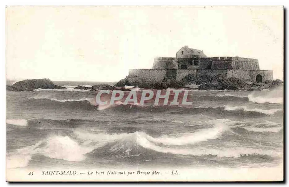 Saint-Malo — Der Nationale Festung von der See — LL. n°43 - Vorderseite