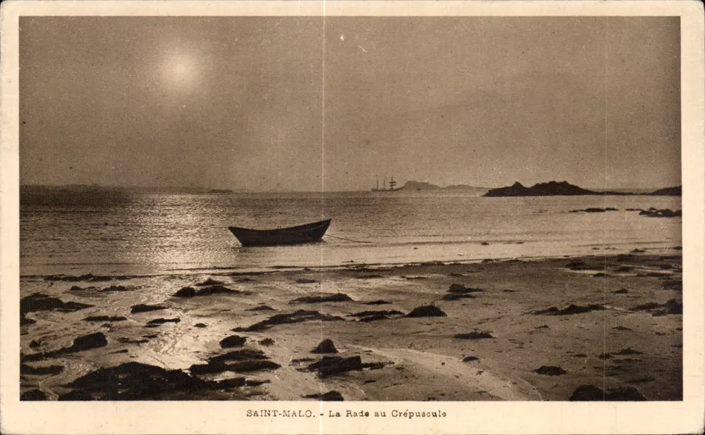 Saint-Malo — Die Bucht bei Dämmerung — Ausgabe M. Pambrou - Vorderseite