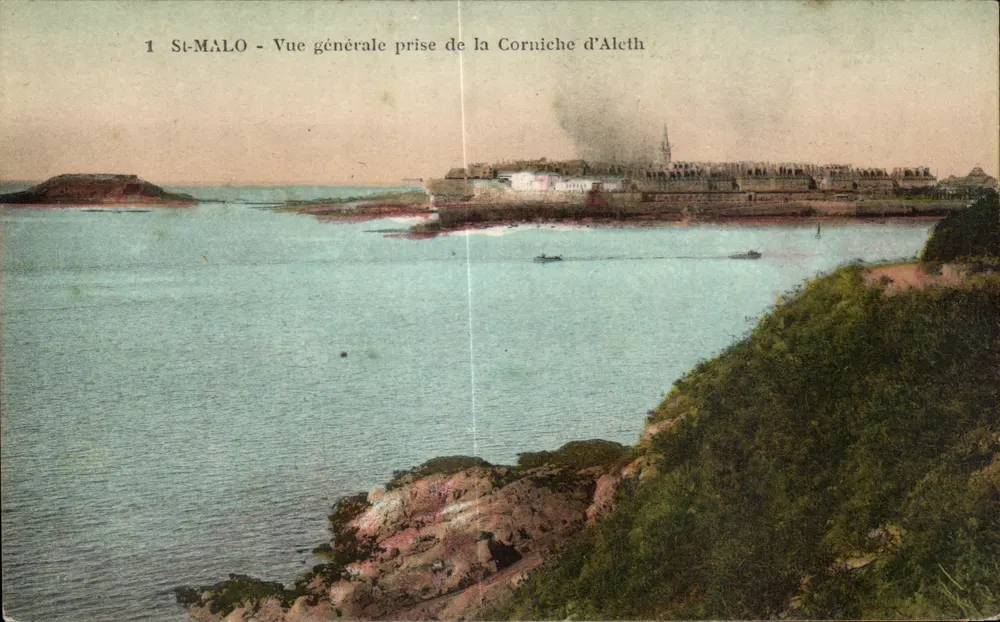 St-Malo - Allgemeine Ansicht vom Corniche d'Aleth - Vorderseite