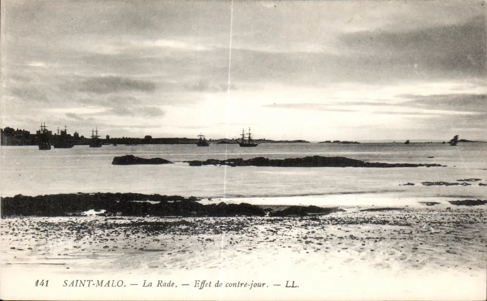Saint-Malo — Der Hafen — Rücklichteffekt — LL - Vorderseite
