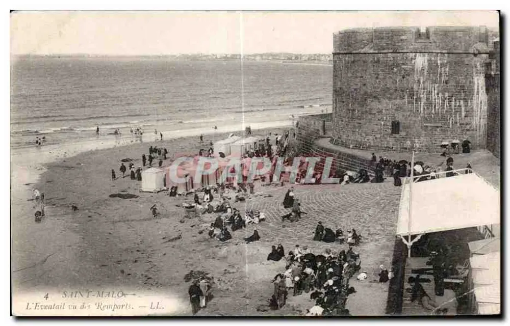 Saint-Malo — Blick auf den Éventail von den Mauern — LL. - Vorderseite