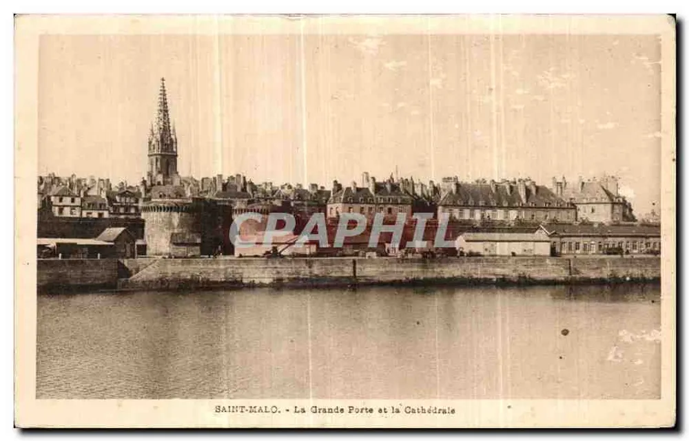Saint-Malo - Die Große Pforte und die Kathedrale — Ausgabe M. Pambrun, Nr. 4 - Vorderseite