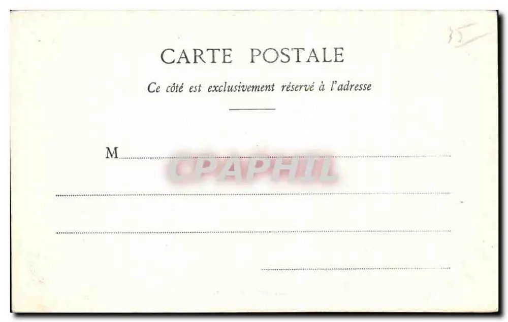 St-Malo - Wellen, die gegen die Mauern schlagen — Cote d'Emeraude, Sammlung H. L. M. - Rückseite