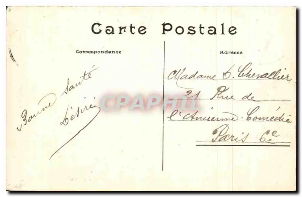 Le Havre — Wellen, die auf Riffen brechen — S.R.A. n°178 - Rückseite