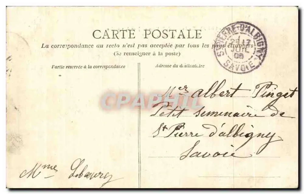 Le Havre - Der Cap de la Hève an einem stürmischen Tag — E.B.Z. 220 - Rückseite