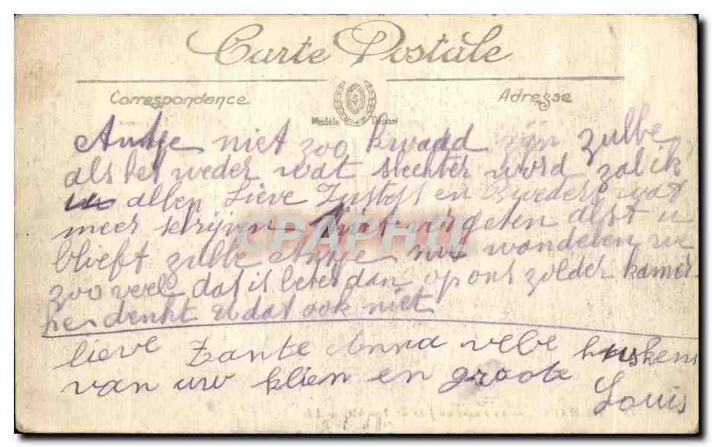 Le Havre — Der Leuchtturm an einem Sturmtag — LL. n° 728 - Rückseite