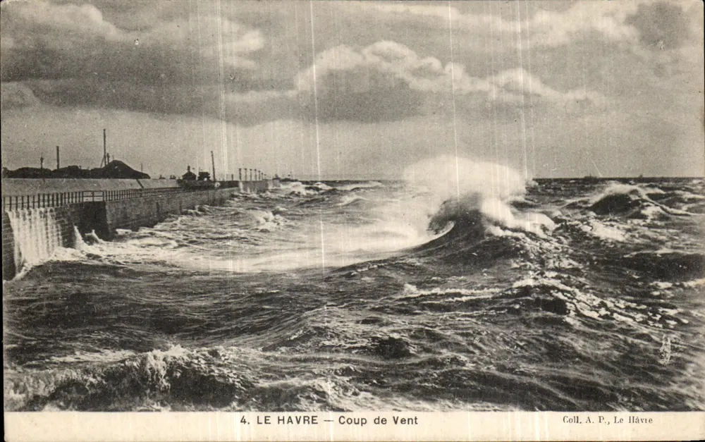 Le Havre — Tempestade — Coleção A. P., Le Havre - Frente