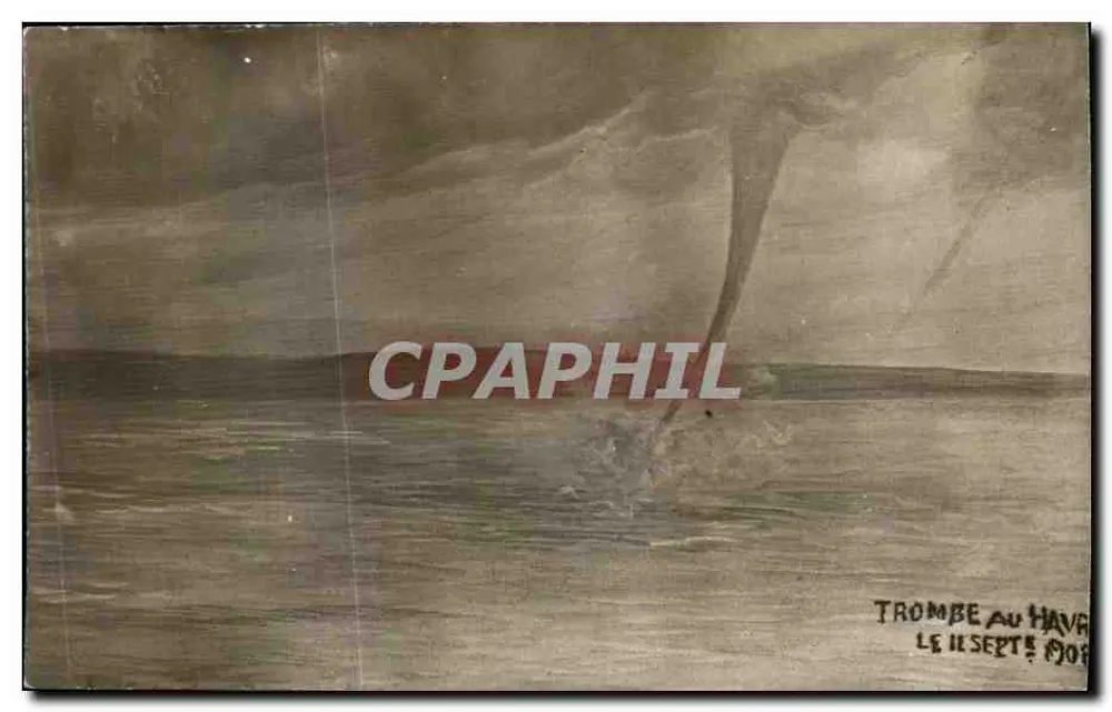 Tornado in Le Havre — 11. September 1901 — kein Verlag oder Nummer sichtbar - Vorderseite