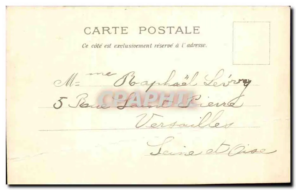 Avenida dos Campos Elísios — Paris — editor anônimo, número de série não visível - Verso