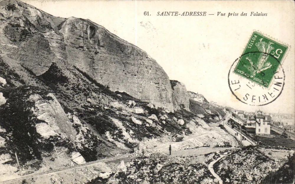 Sainte-Adresse — Ansicht vom Kliff — Verlag E. D. n°61 - Vorderseite