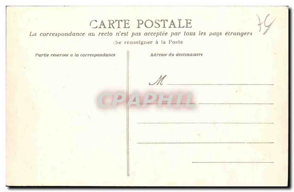 Le Havre — Felsen und Klippen von La Hève — Sammlung AD - Rückseite