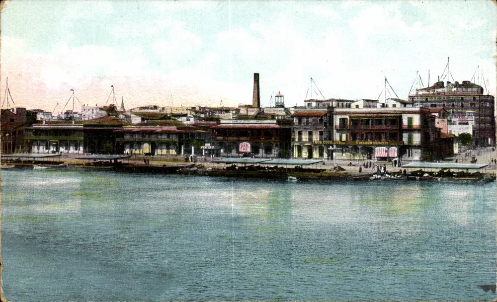 Porto de Marselha — vista do cais — editor anônimo, número de série não visível - Frente