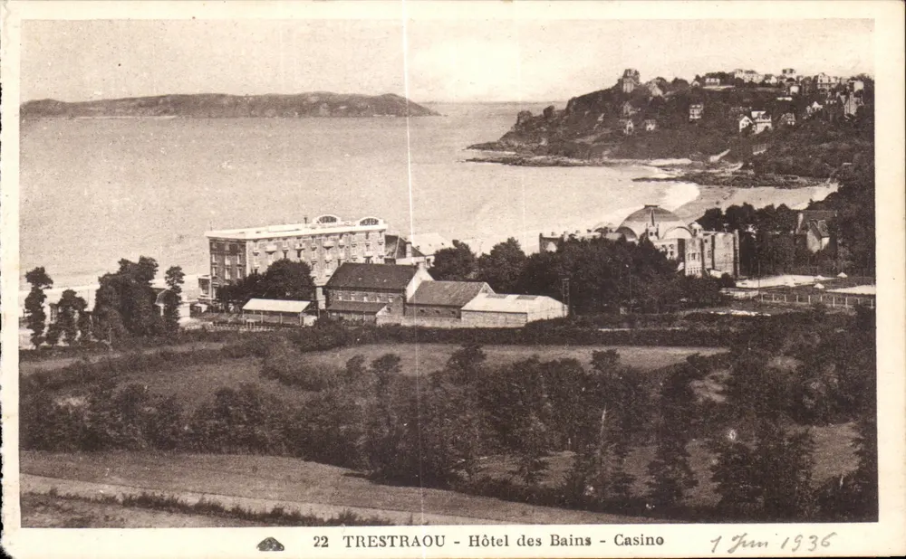 Trestraou — Hôtel des Bains et Casino — éditeur : 22 TRESTRAOU - Vorderseite