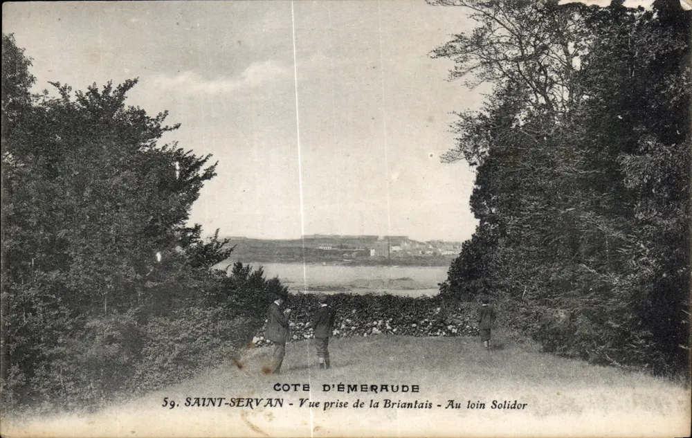 Côte d'Émeraude — Ansicht vom Briantais — In der Ferne Solidor — Saint-Servan - Vorderseite