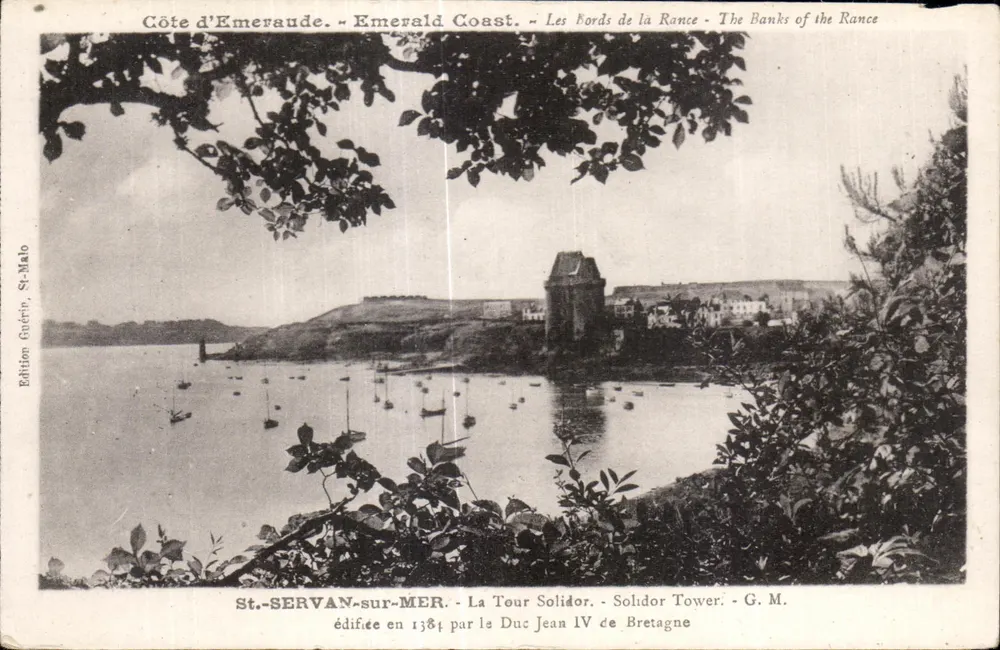 St.-Sérvan-sur-Mer — La Tour Solidor — Edición Guérin, St-Malo - Anverso
