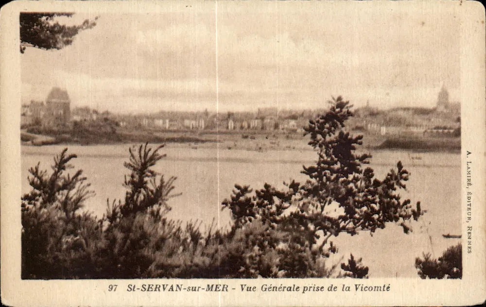 St-SERVAN-sur-MER — Allgemeiner Blick von der Vicomté — A. LAMIRÉ, Verleger, RENNES - Vorderseite