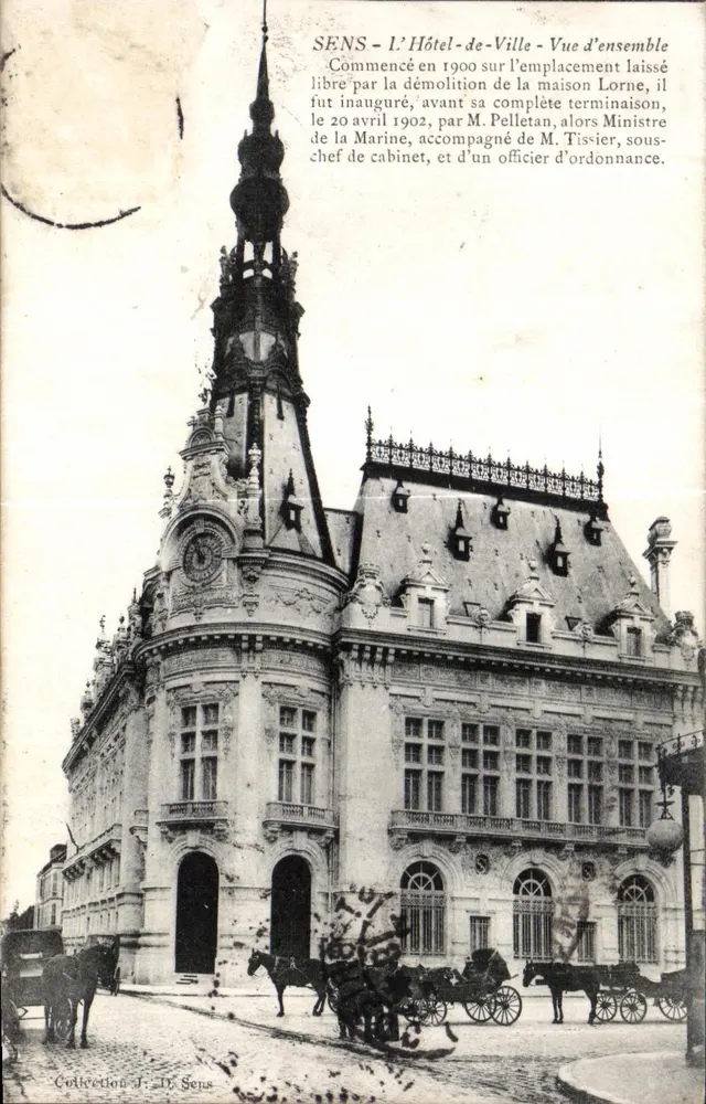 Sens - Das Rathaus - Übersicht — Sammlung J. De Sens - Vorderseite