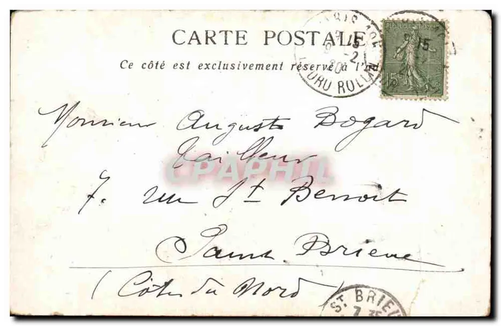 Paris — A Igreja de São Agostinho — Chichorée extra A LA BERGÈRE - Verso