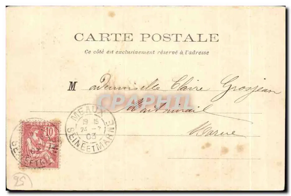 Vannes (Morbihan) — Facha da Catedral — Hachette e Cie, foto - Verso