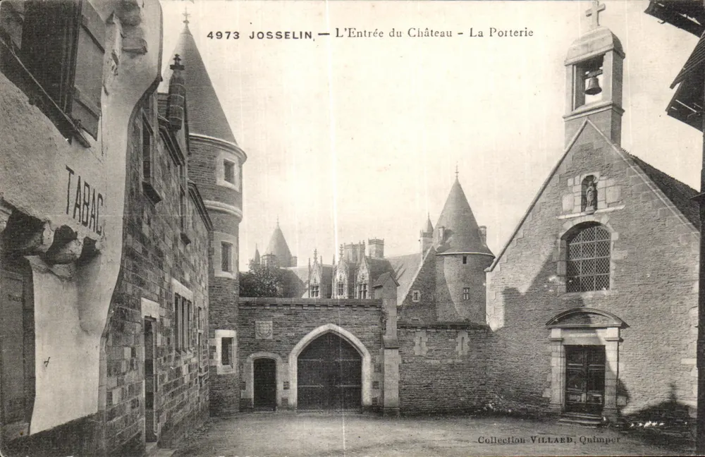 Josselin — Eingang zum Schloss - Die Porterie — Sammlung Villard, Quimper - Vorderseite