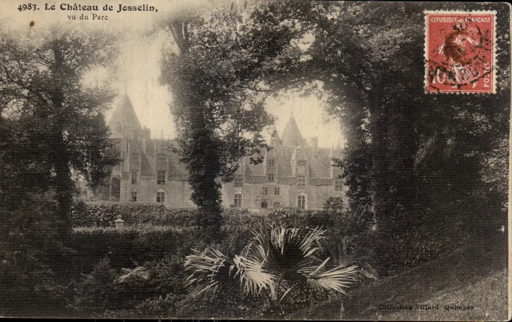 O Castelo de Josselin, visto do Parque — Coleção Villard, Quimper - Frente