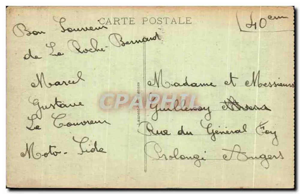 La Roche-Bernard — Ansicht von Süden, Route de Guérande — Gründung im 10. Jahrhundert durch den Normannen Bernard - Rückseite