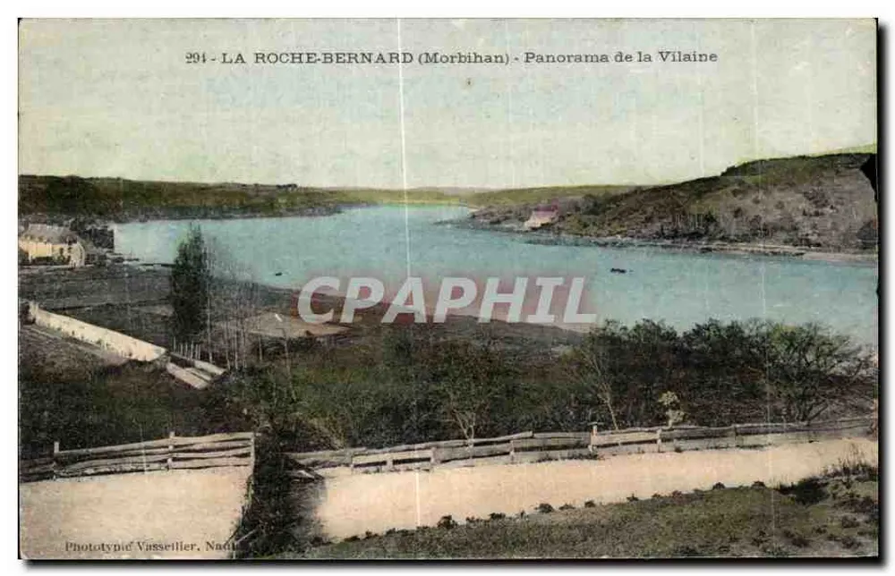 La Roche-Bernard (Morbihan) — Panorama der Vilaine — Phototypie Vasseiller, Nantes - Vorderseite