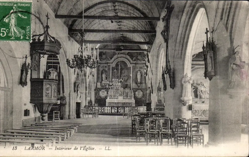 Larmor — Wnętrze Kościoła — LL. - Awers