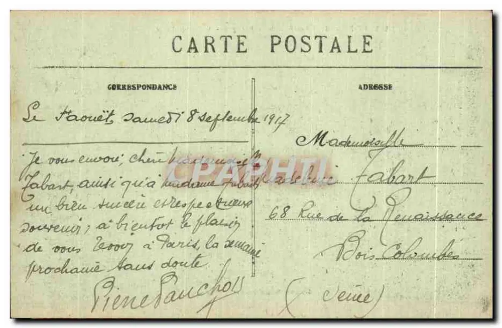 Le Faouët — Die Felsen von Barrigan — Tal der Ellé — Sammlung Villard Quimper - Rückseite