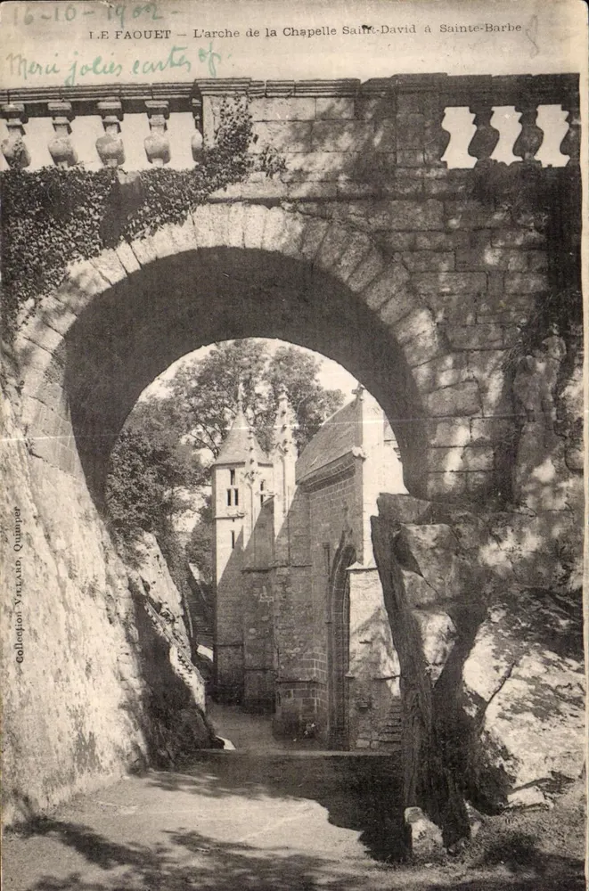 Der Bogen der Kapelle Saint-David in Sainte-Barbe — I.E. FAOUEt — Sammlung Yrélain, Quimper - Vorderseite