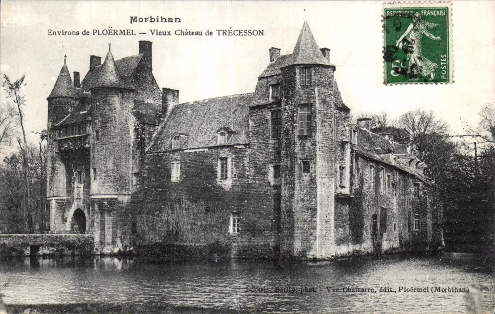 Altes Schloss Trécesson — Umgebung von Ploërmel — Vve Chamarre, Verlag, Ploërmel (Morbihan) - Vorderseite