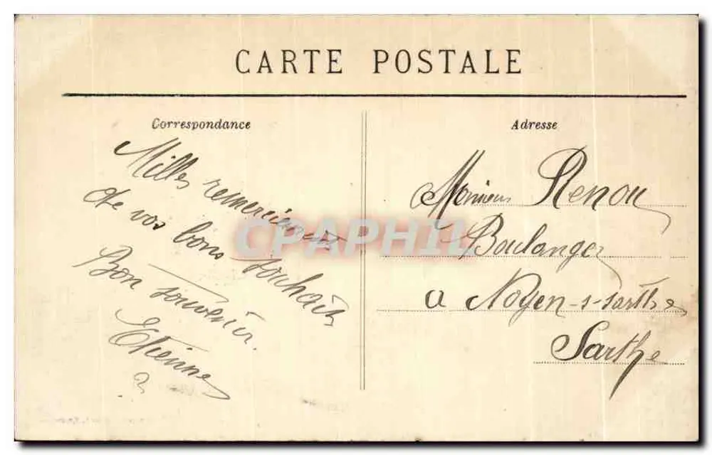 Pontivy — La Chiesa di San Giuseppe — Collezione Villard, Quimper - Verso