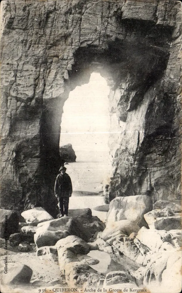 Quiberon - Arco da Gruta de Kergroix — Coleção H. Jarnet, n° 936 - Frente