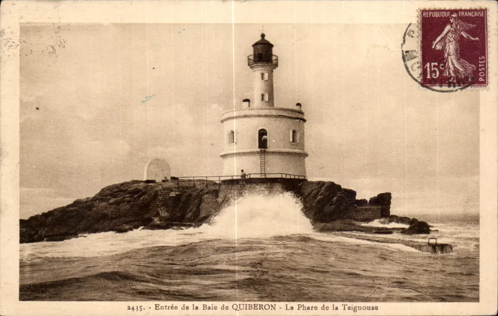 Entrée de la Baie de Quiberon — Le Phare de la Teignouse — Éditeur : 2435 - Vorderseite