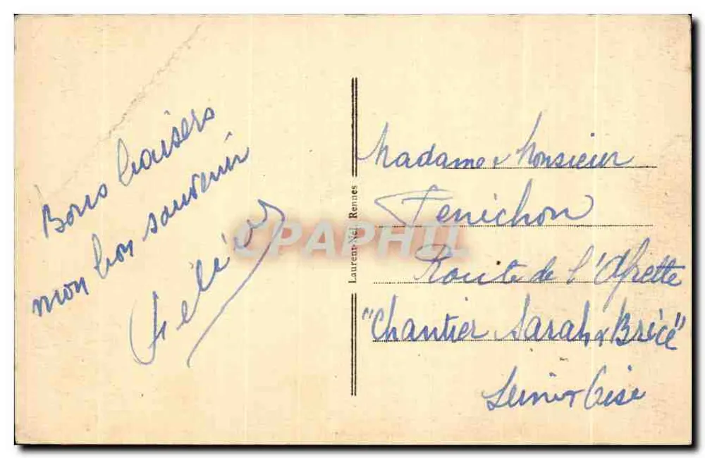 Entrée de la Baie de Quiberon — Le Phare de la Teignouse — Éditeur : 2435 - Rückseite