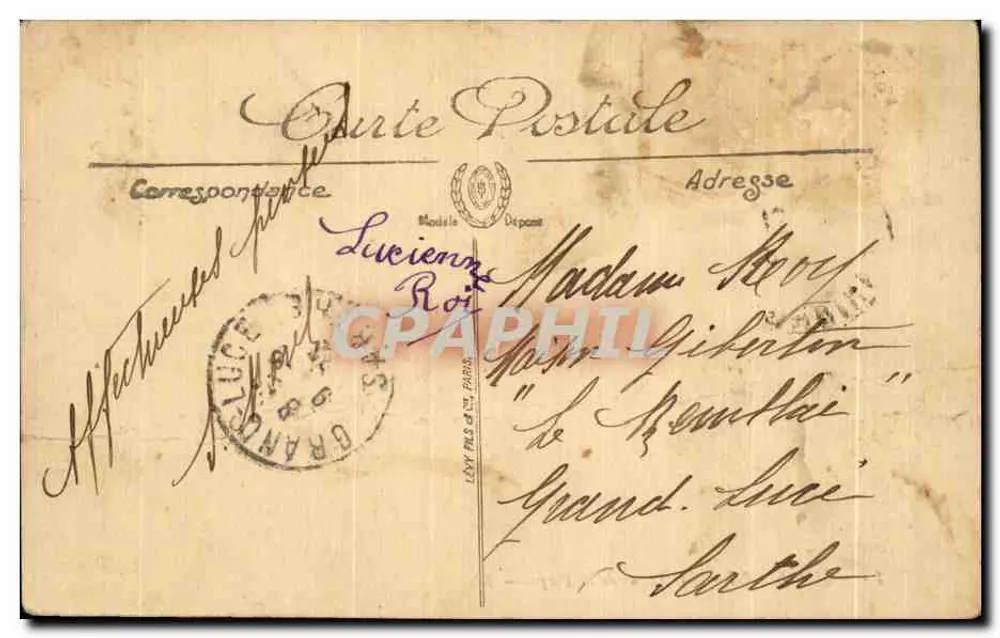 Quiberon — Les Villas de la Plage — LL. Éditeur LL. N° 18 - Verso