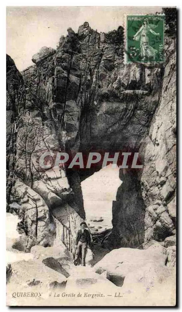 Quiberon — A Gruta de Kergroix — LL. - Frente