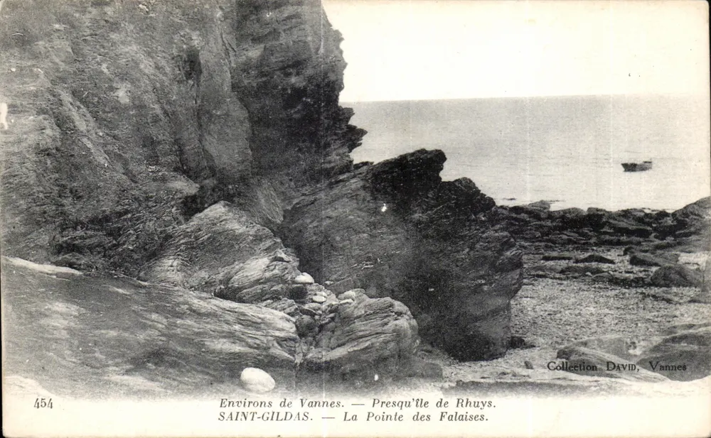 Um Vannes — Presqu'île de Rhuys — La Pointe des Falaises — Sammlung David, Vannes - Vorderseite