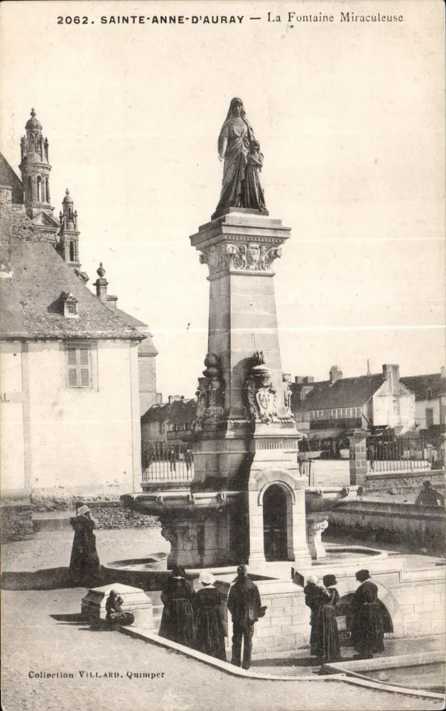 Sainte-Anne-d'Auray — Die Wunderquelle — Sammlung Villard, Quimper - Vorderseite