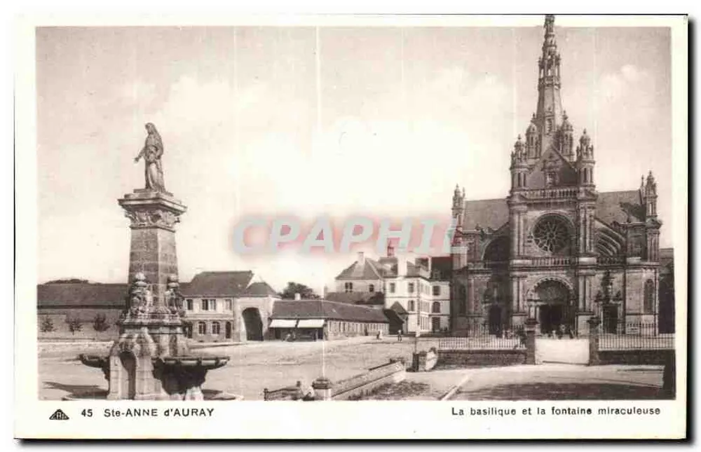 Ste-ANNE d'AURAY — Die Basilika und die heilige Quelle — Edition Glingo-Josse, n° 45 - Vorderseite