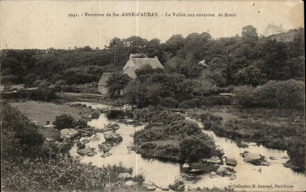 Environs de Ste-ANNE-d'AURAY — La Vallée aux environs de Brech — Collection H. Laurent, Port-Louis - Vorderseite