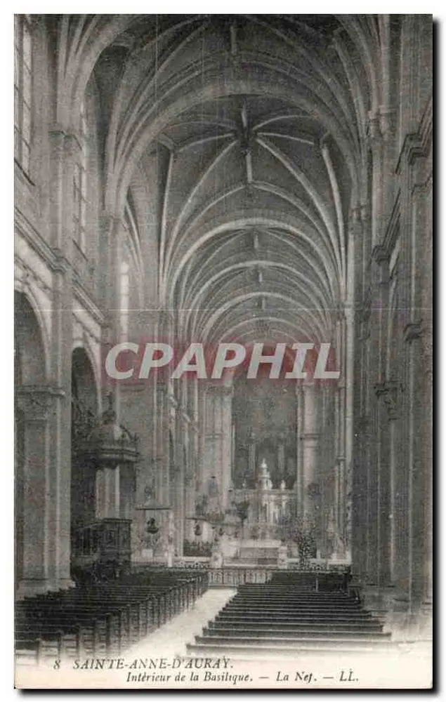 Sainte-Anne-d'Auray — Interior da Basílica — A Nave — LL - Frente