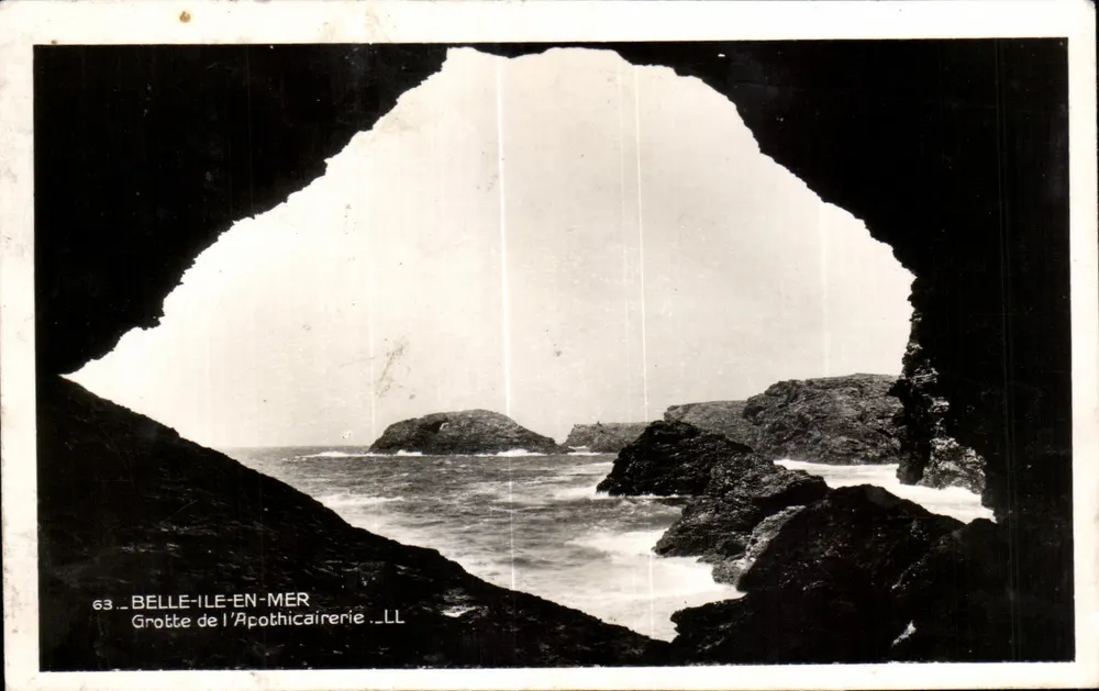 Belle-Île-en-Mer — Grotte de l’Apothicaire — éditeur LL, n° 63 - Vorderseite
