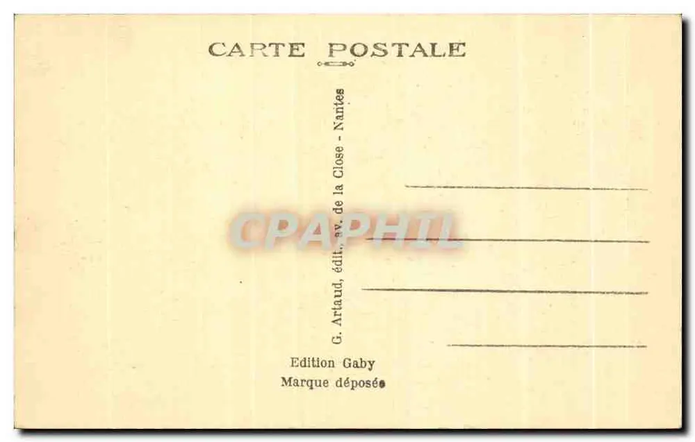 ROCHEFORT-en-TERRE (Morbihan) — Schweiz der Bretagne — G. Artaud, Verlag la Close - Nantes - Rückseite